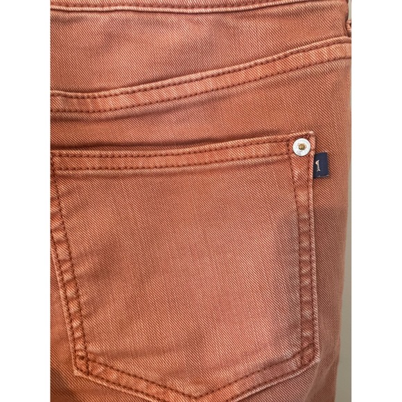 Anthropologie Pilcro The Low Rise Icon Flare Jeans 26 Women's Bronze Orange - Picture 9 of 10